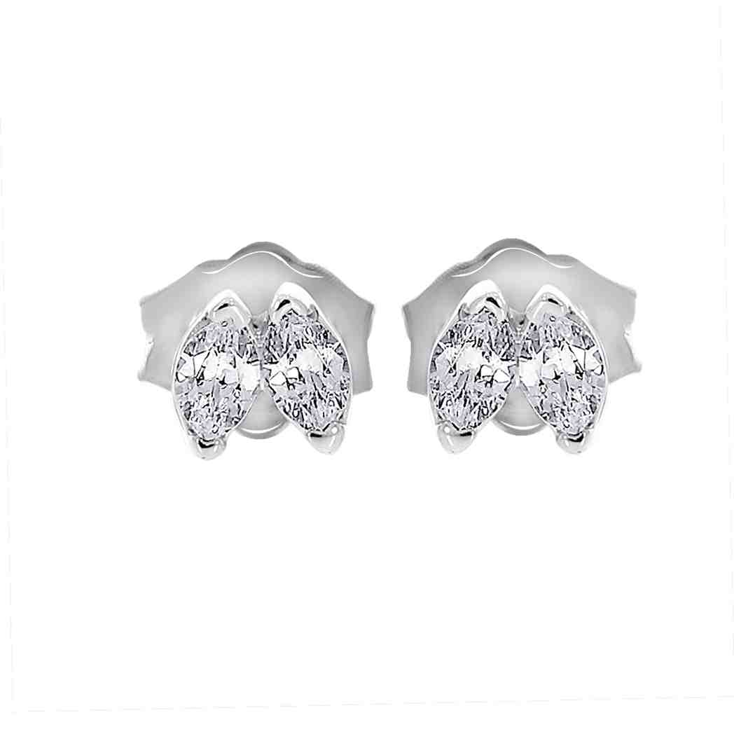 Marquise Shape Diamond Stud Earrings ER22207A 3.50x2.00